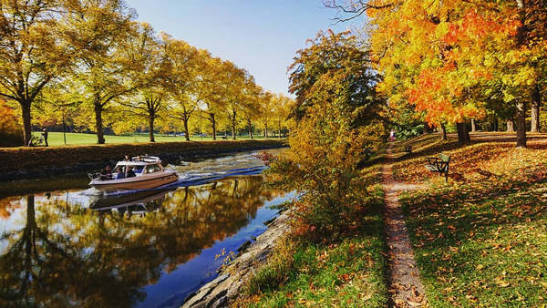 Water walk at Djurgarden royal park